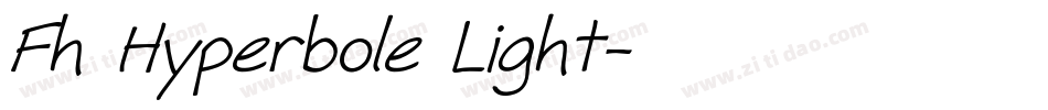 Fh Hyperbole Light字体转换